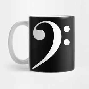 Bass Clef White Mug